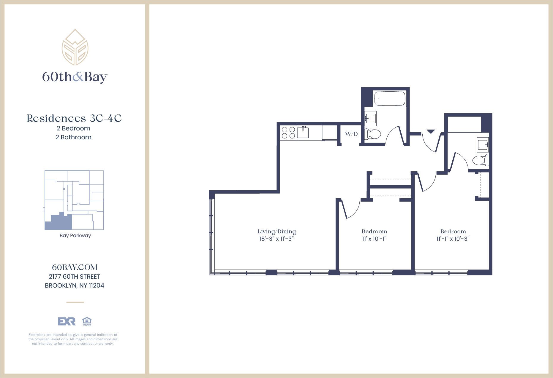 Availabilities Luxury Apartments For Rent at 60th & Bay